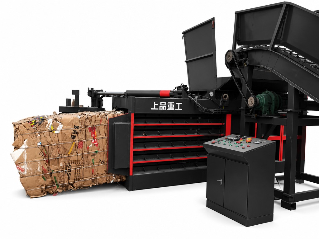 High Capacity Waste Paper Baler for Industrial Use