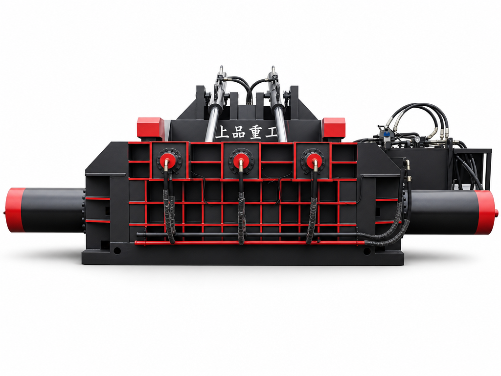 Efficient Hydraulic Metal Baler